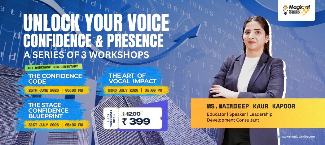 Unlock Your Voice: Confidence & Presence (3-Workshop Combo Package – At a special bundled price)
